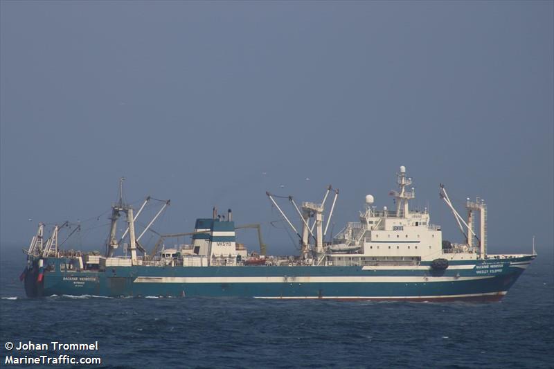 vasiliy filippov (Fish Factory Ship) - IMO 8607191, MMSI 273299470, Call Sign UBNW8 under the flag of Russia
