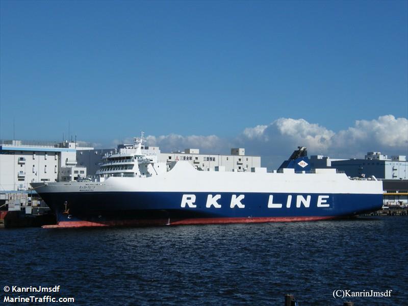wakanatsu (Ro-Ro Cargo Ship) - IMO 9360362, MMSI 431680233, Call Sign JD2300 under the flag of Japan