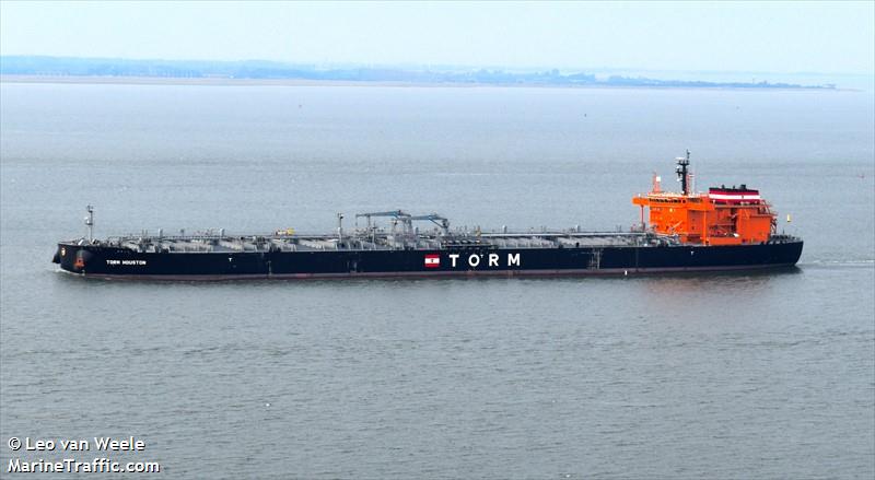 torm houston (Crude Oil Tanker) - IMO 9904883, MMSI 219029620, Call Sign OZPG2 under the flag of Denmark