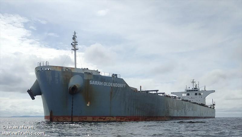 sarah oldendorff (Bulk Carrier) - IMO 9490258, MMSI 255747000, Call Sign CQKO under the flag of Madeira