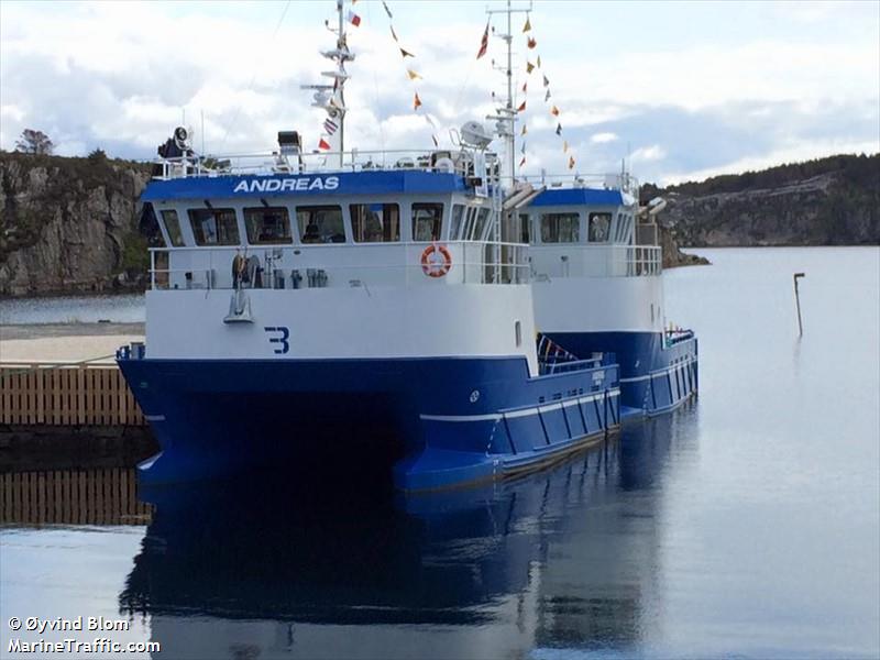 andreas (Port tender) - IMO , MMSI 257761500, Call Sign LF5750 under the flag of Norway