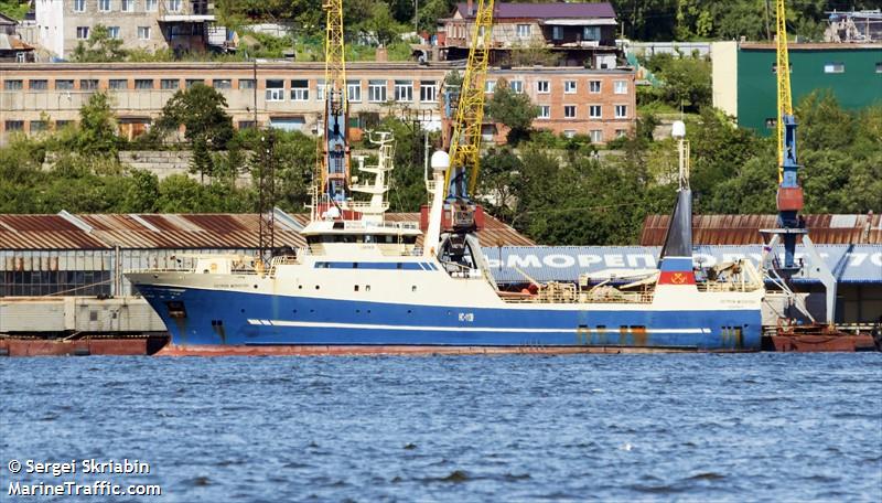 ostrov moneron (Fish Factory Ship) - IMO 8716887, MMSI 273331980, Call Sign UBOK9 under the flag of Russia