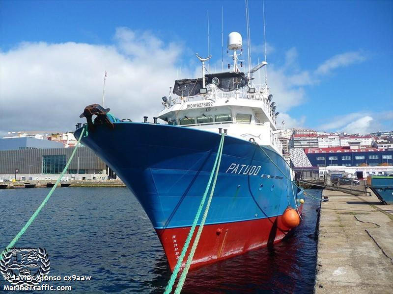 patudo (Fishing Vessel) - IMO 9276092, MMSI 306120000, Call Sign PJCF under the flag of Curacao