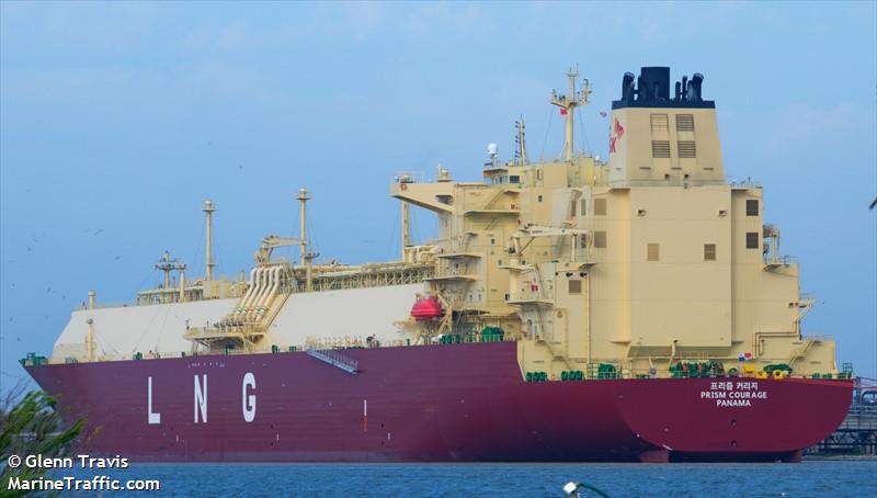 prism courage (LNG Tanker) - IMO 9888481, MMSI 352986205, Call Sign 3E3945 under the flag of Panama