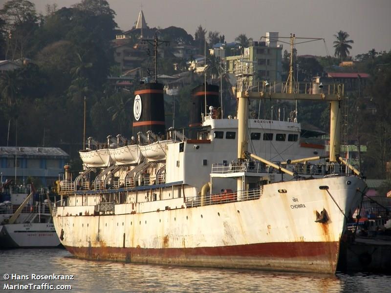 mv.chowra (Passenger/General Cargo Ship) - IMO 8020161, MMSI 419319000, Call Sign VTGB under the flag of India