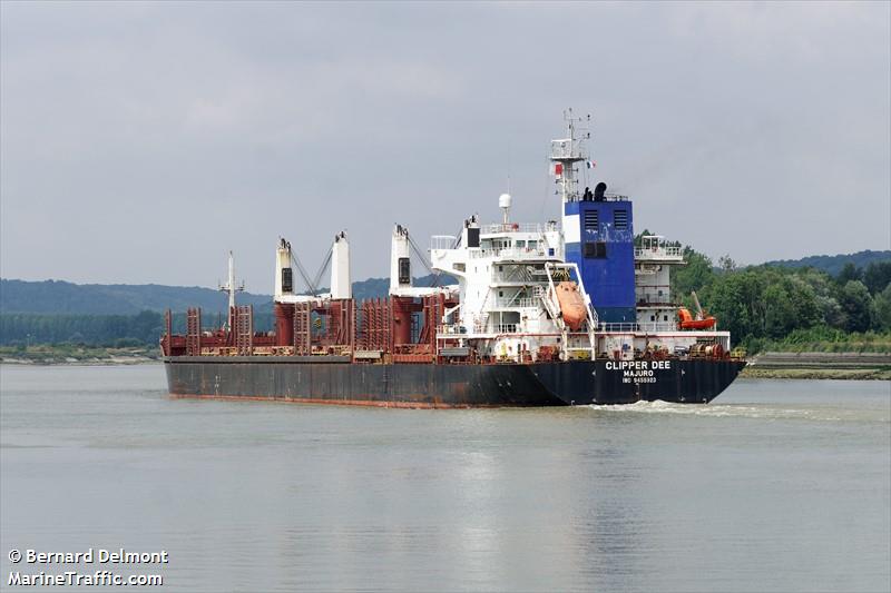 clipper dee (Bulk Carrier) - IMO 9455923, MMSI 538009655, Call Sign V7A5003 under the flag of Marshall Islands