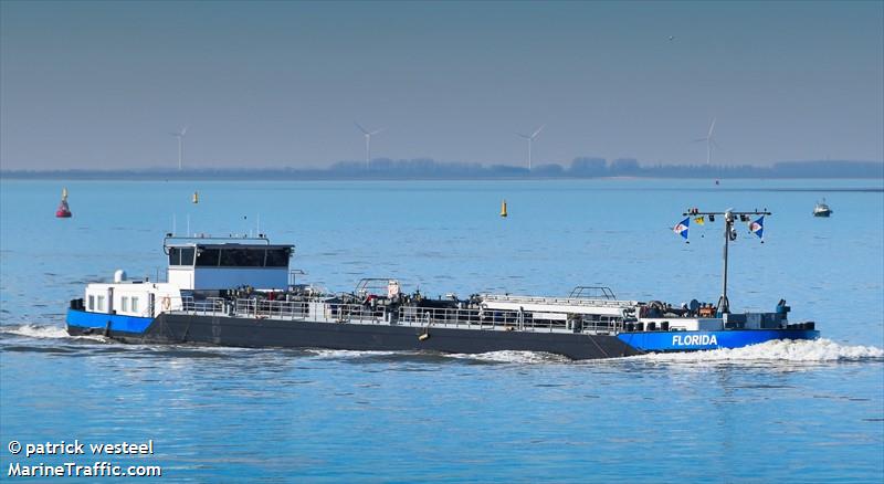 florida (Tanker) - IMO , MMSI 205509390, Call Sign OT5093 under the flag of Belgium