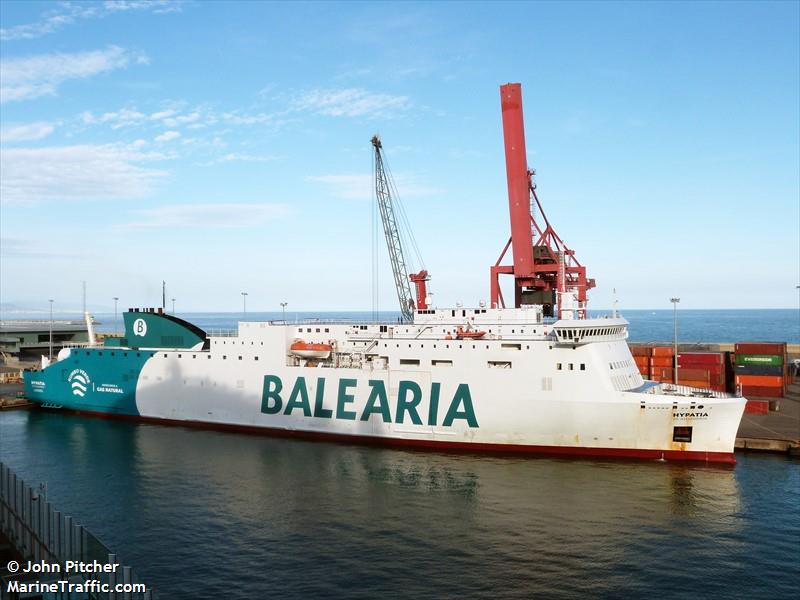 hypatia dealejandria (Passenger/Ro-Ro Cargo Ship) - IMO 9498755, MMSI 209462000, Call Sign 5BDE5 under the flag of Cyprus