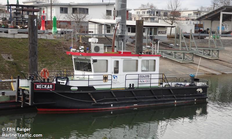 neckar (Other type) - IMO , MMSI 211666190, Call Sign DB 3974 under the flag of Germany