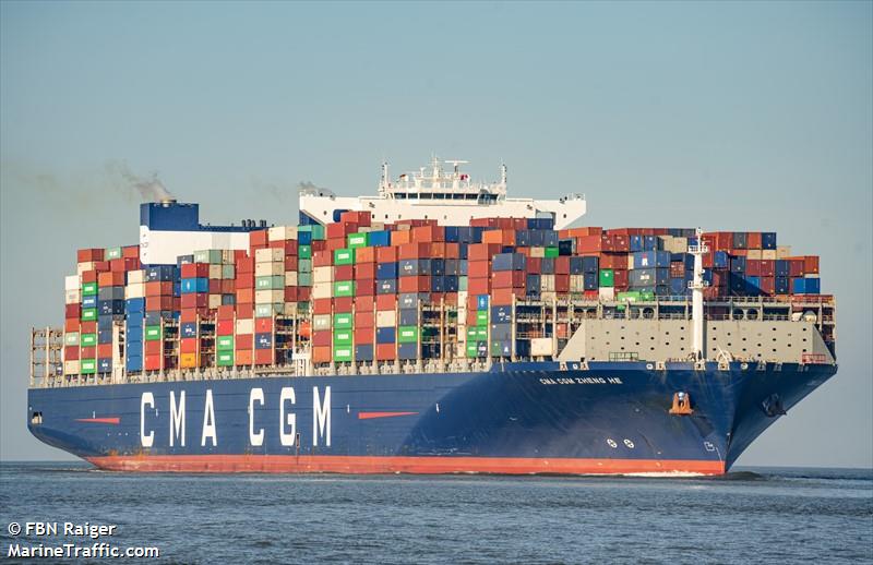 cma cgm zheng he (Container Ship) - IMO 9706906, MMSI 215199000, Call Sign 9HA5009 under the flag of Malta