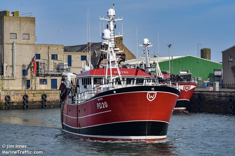 westro pd20 (Fishing vessel) - IMO , MMSI 232019367, Call Sign MEIH8 under the flag of United Kingdom (UK)