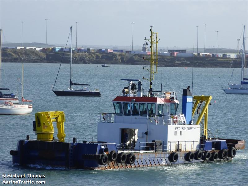 ukd sealion (Dredger) - IMO 9267314, MMSI 235004829, Call Sign VSUX2 under the flag of United Kingdom (UK)