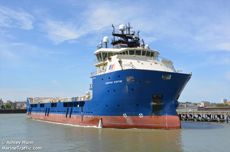 grampian sceptre (Offshore Tug/Supply Ship) - IMO 9653496, MMSI 235100795, Call Sign 2GVD7 under the flag of United Kingdom (UK)