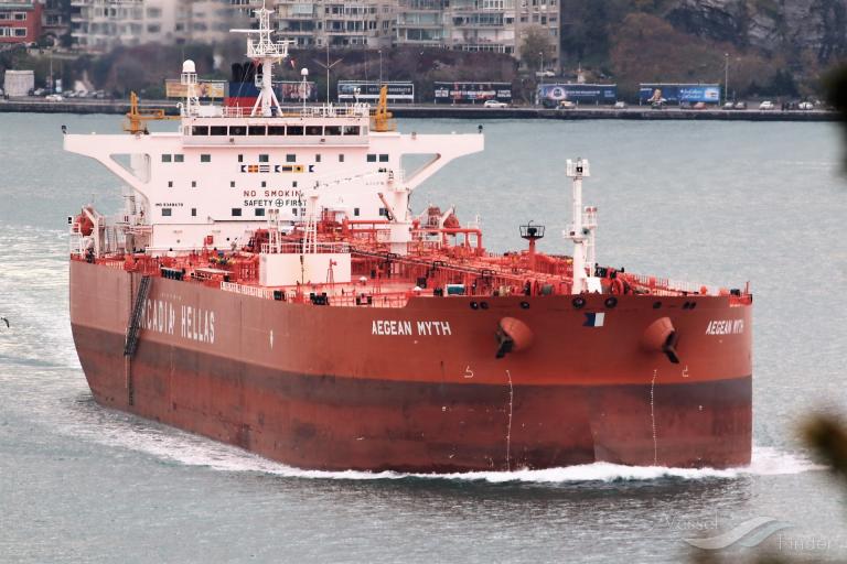 aegean myth (Crude Oil Tanker) - IMO 9348479, MMSI 240517000, Call Sign SXIQ under the flag of Greece