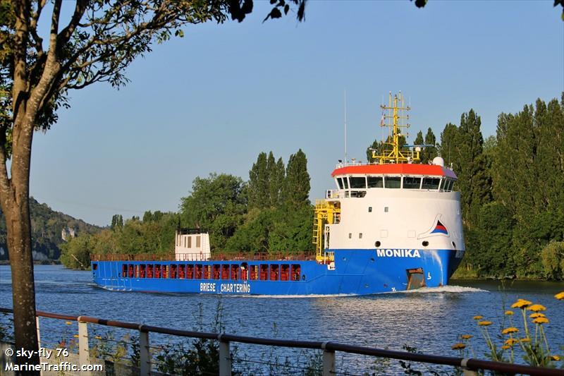 monika (General Cargo Ship) - IMO 9815317, MMSI 244150086, Call Sign PBTN under the flag of Netherlands