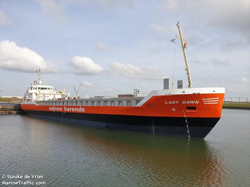 lady dawn (General Cargo Ship) - IMO 9467172, MMSI 245741000, Call Sign PBRJ under the flag of Netherlands