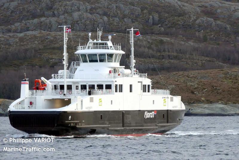 austraatt (Passenger/Ro-Ro Cargo Ship) - IMO 9821990, MMSI 257044620, Call Sign LETR under the flag of Norway