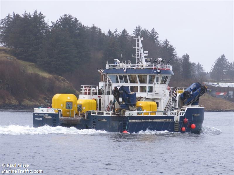 restless challenger (Dredging or UW ops) - IMO , MMSI 257671900, Call Sign LG8576 under the flag of Norway