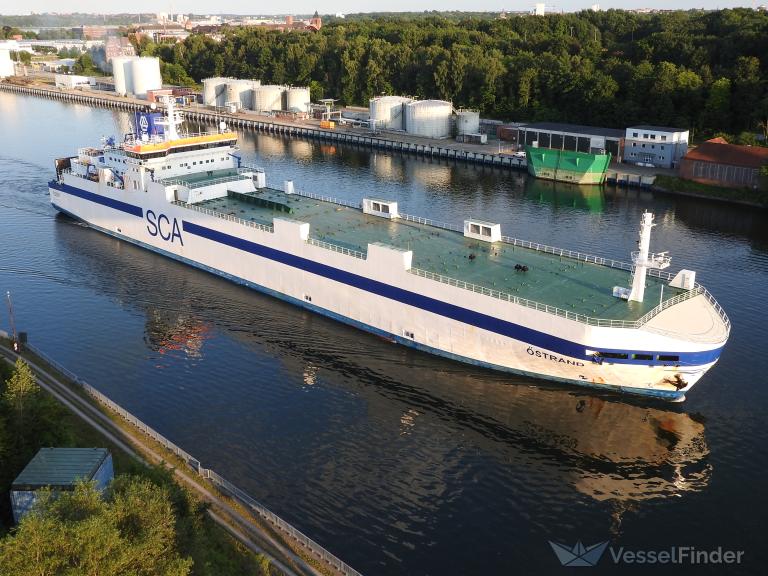 sca ostrand (Ro-Ro Cargo Ship) - IMO 9087362, MMSI 265413000, Call Sign SECG under the flag of Sweden