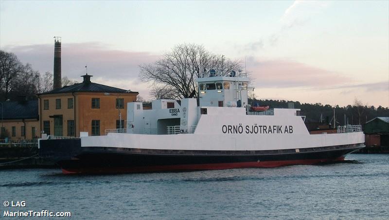 ebba (Passenger/Ro-Ro Cargo Ship) - IMO 7812555, MMSI 265549580, Call Sign SKEG under the flag of Sweden