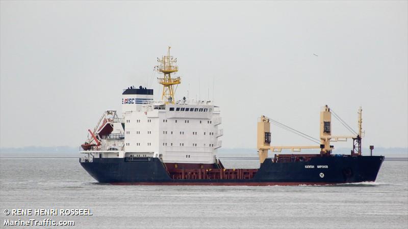 kapitan mironov (General Cargo Ship) - IMO 9077563, MMSI 273383610, Call Sign UBWN6 under the flag of Russia