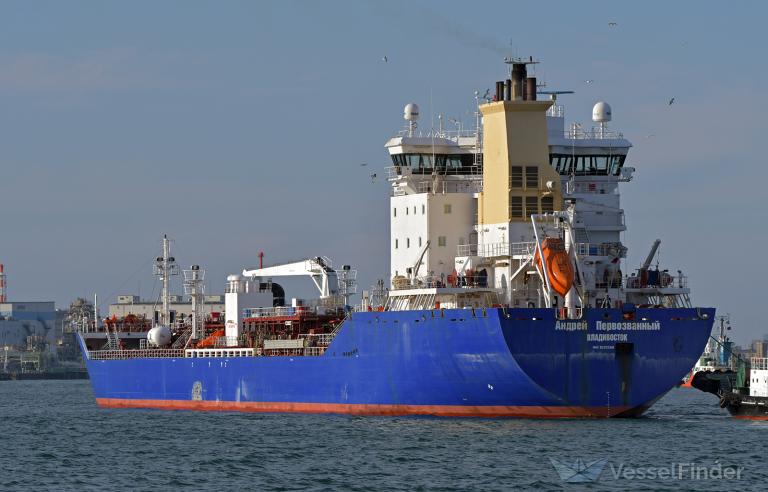 andrey pervozvanniy (Chemical/Oil Products Tanker) - IMO 9255268, MMSI 273414670, Call Sign UCSB under the flag of Russia