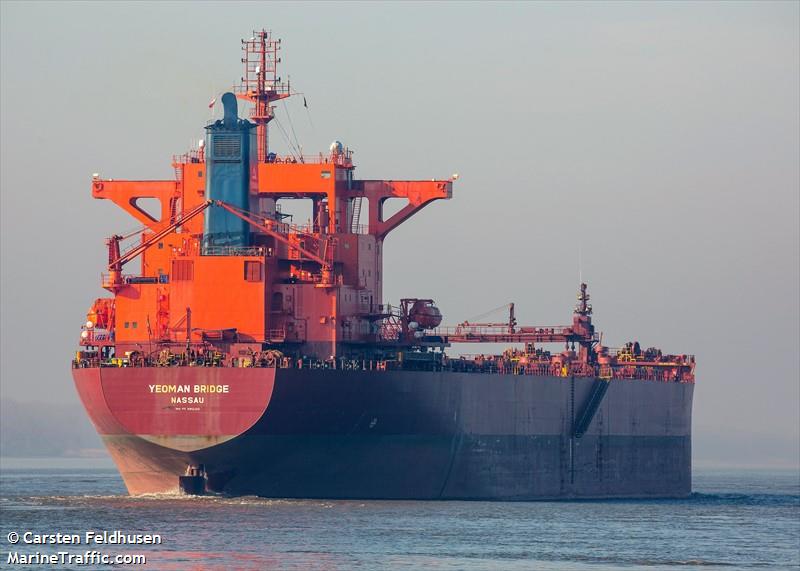 yeoman bridge (Self Discharging Bulk Carrier) - IMO 8912302, MMSI 308919000, Call Sign C6JY9 under the flag of Bahamas