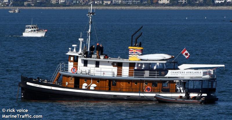 union jack (Passenger ship) - IMO , MMSI 316039275, Call Sign CFA2934 under the flag of Canada