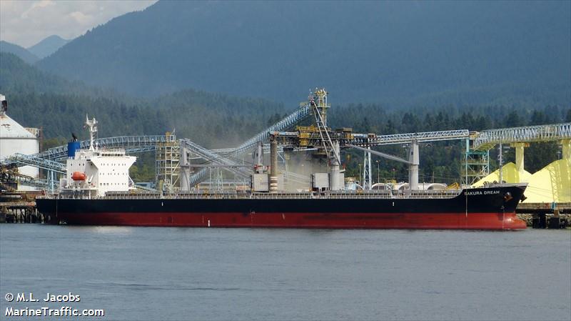 sakura dream (Bulk Carrier) - IMO 9650858, MMSI 351357000, Call Sign 3FCN6 under the flag of Panama