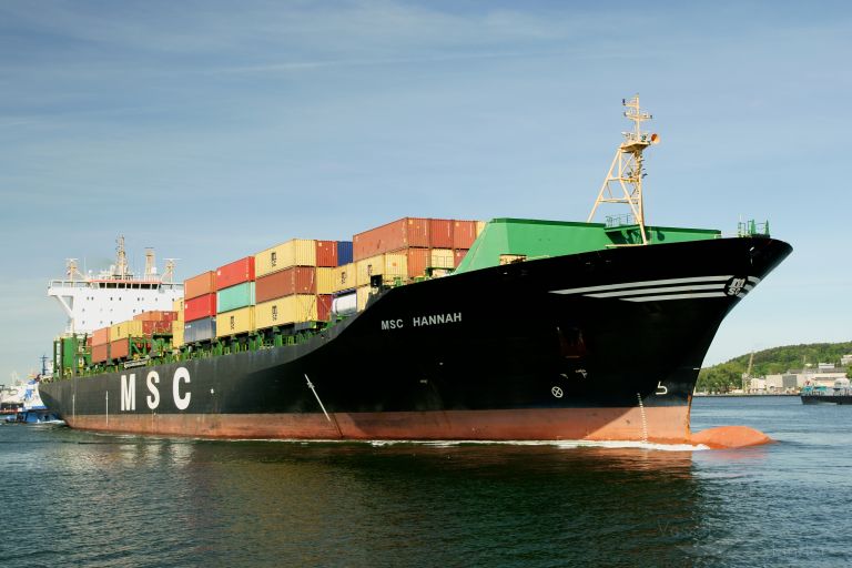 msc hannah (Container Ship) - IMO 9316347, MMSI 351400000, Call Sign 3FCK6 under the flag of Panama