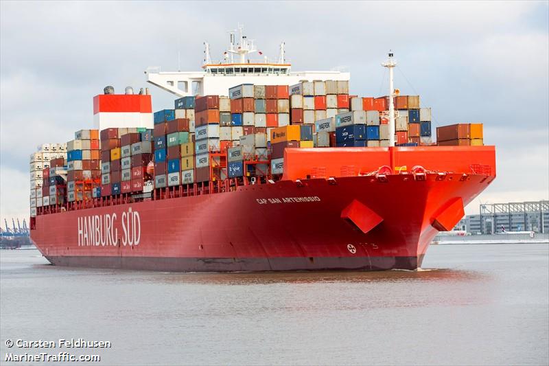 cap san artemissio (Container Ship) - IMO 9633939, MMSI 352358000, Call Sign 3EQA4 under the flag of Panama