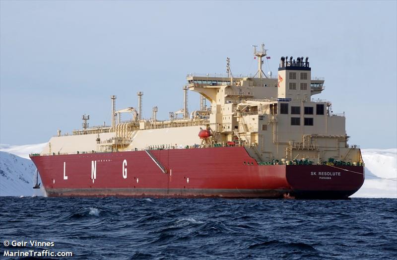 sk resolute (LNG Tanker) - IMO 9693173, MMSI 354184000, Call Sign 3EYY under the flag of Panama