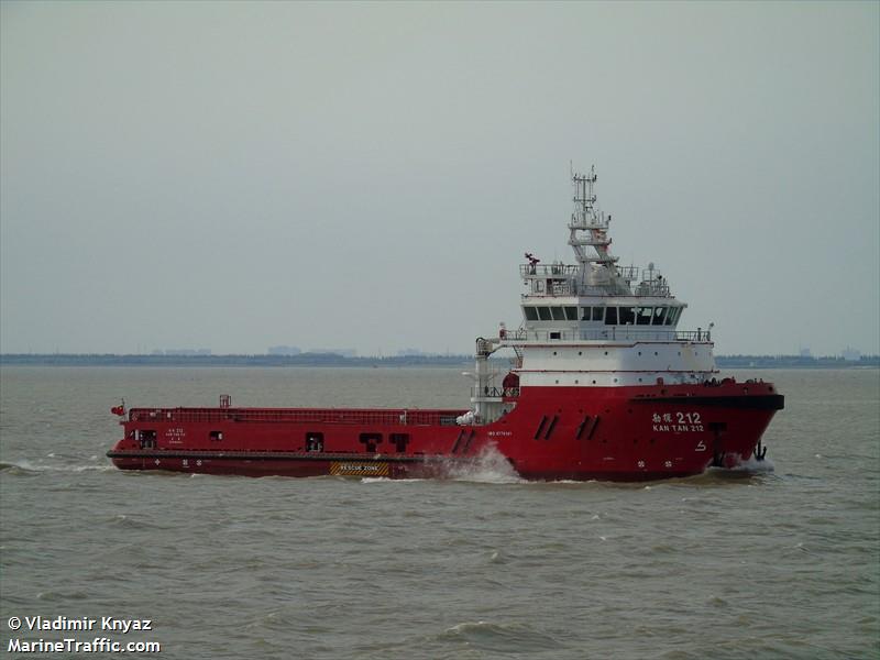 kan tan 212 (Offshore Tug/Supply Ship) - IMO 9770141, MMSI 413379370, Call Sign BICG5 under the flag of China