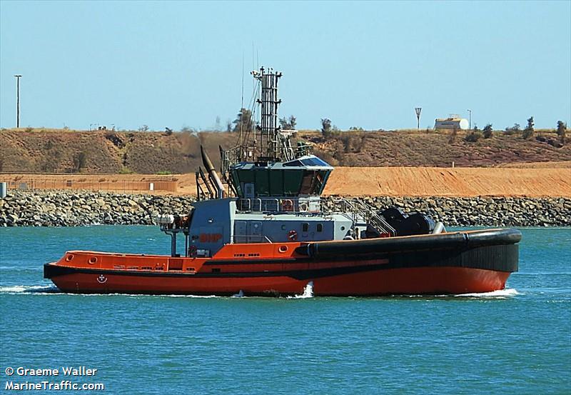 iron osprey (Tug) - IMO 9784972, MMSI 503000112, Call Sign VNZ2294 under the flag of Australia