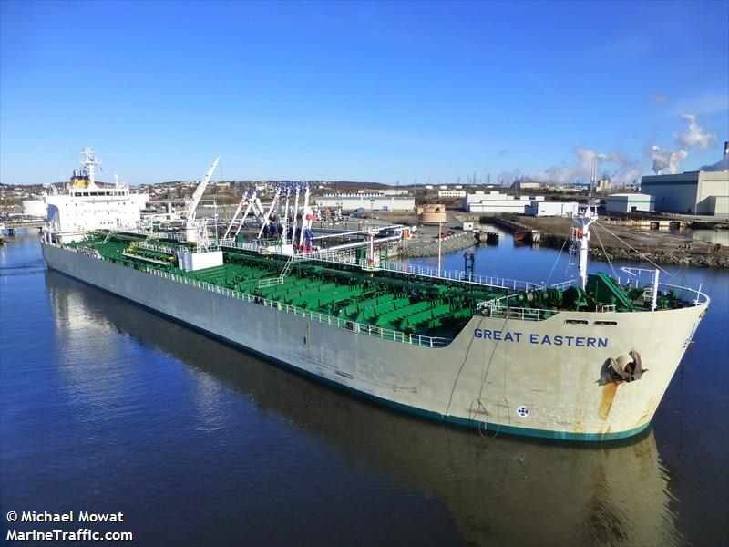 great eastern (Chemical/Oil Products Tanker) - IMO 9298739, MMSI 538002221, Call Sign V7HF4 under the flag of Marshall Islands