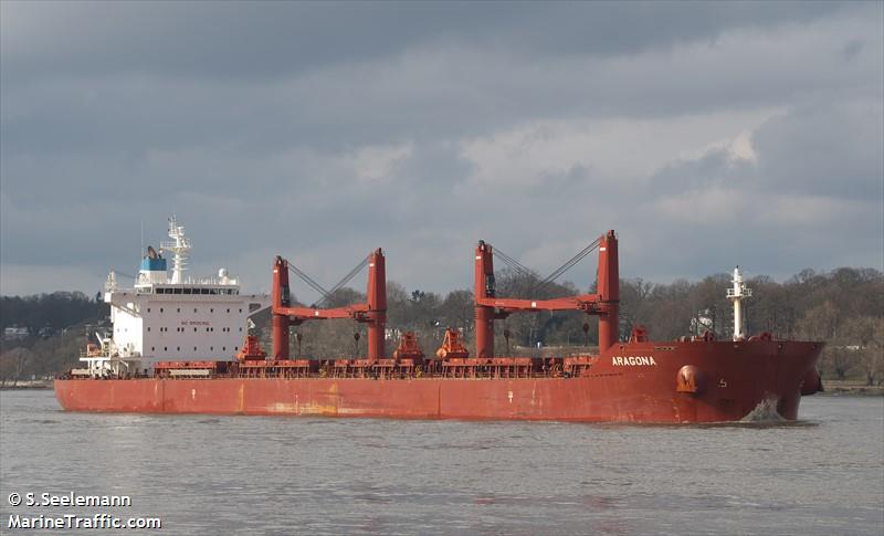 aragona (Bulk Carrier) - IMO 9729556, MMSI 636016971, Call Sign D5IQ9 under the flag of Liberia