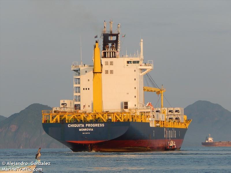 chiquita progress (Container Ship) - IMO 9357119, MMSI 636017731, Call Sign A8OF7 under the flag of Liberia