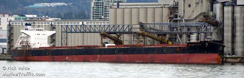 star sirius (Bulk Carrier) - IMO 9520883, MMSI 636019733, Call Sign D5VW9 under the flag of Liberia