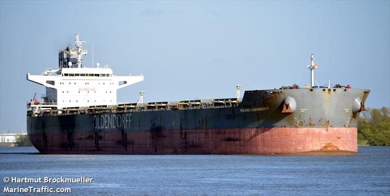 roland oldendorff (Bulk Carrier) - IMO 9463633, MMSI 636092816, Call Sign D5KD7 under the flag of Liberia