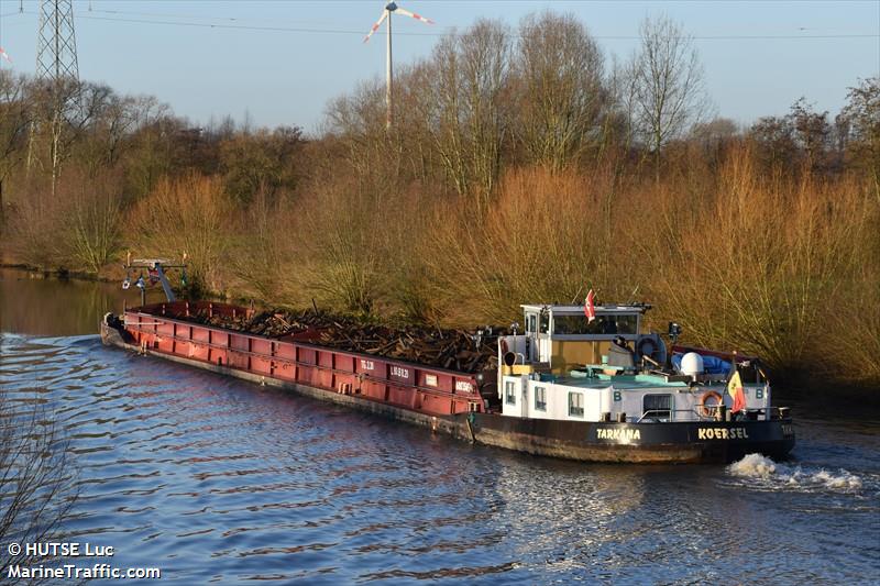 tarkana (Cargo ship) - IMO , MMSI 205423690, Call Sign OT4236 under the flag of Belgium