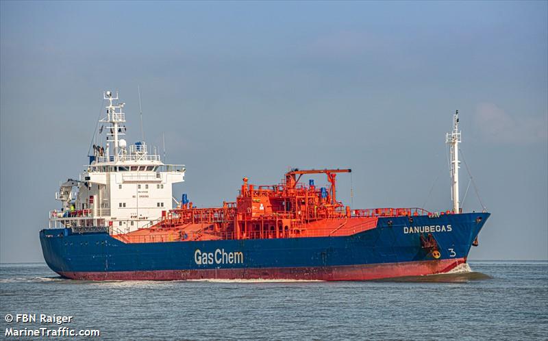 danubegas (LPG Tanker) - IMO 9176125, MMSI 211280810, Call Sign DBOM under the flag of Germany