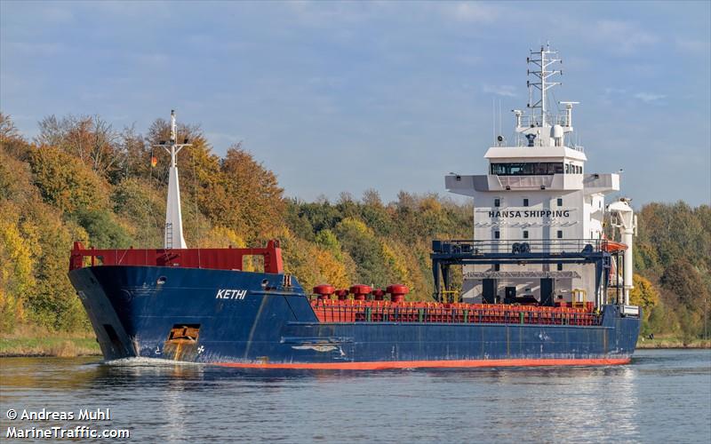 kethi (General Cargo Ship) - IMO 9263552, MMSI 215540000, Call Sign 9HA5167 under the flag of Malta