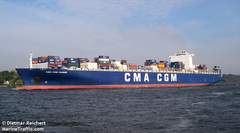 cma cgm ivanhoe (Container Ship) - IMO 9365805, MMSI 218844000, Call Sign DFPJ2 under the flag of Germany