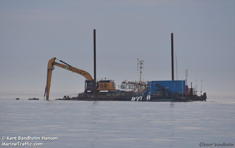 vesta fjord (Dredging or UW ops) - IMO , MMSI 219024886, Call Sign OYJP2 under the flag of Denmark