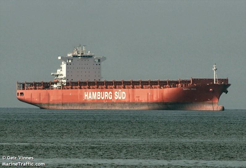 santa cruz (Container Ship) - IMO 9444742, MMSI 219080000, Call Sign OXTN2 under the flag of Denmark