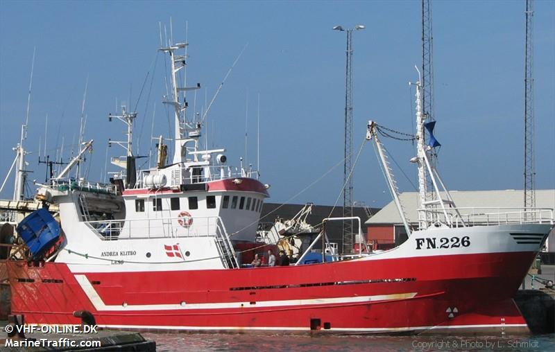 ri 436 vilja (Fishing vessel) - IMO , MMSI 219765000, Call Sign OWFH under the flag of Denmark