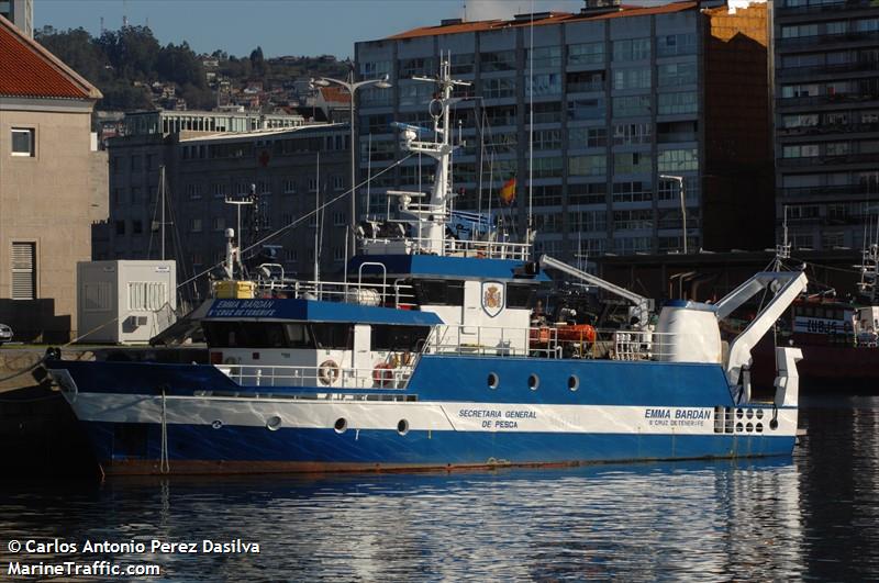 bo emma bardan (Fishing Support Vessel) - IMO 9335379, MMSI 224756000, Call Sign E.C.J.U under the flag of Spain