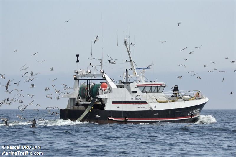fv anthineas (Fishing vessel) - IMO , MMSI 228367000, Call Sign FQVN under the flag of France