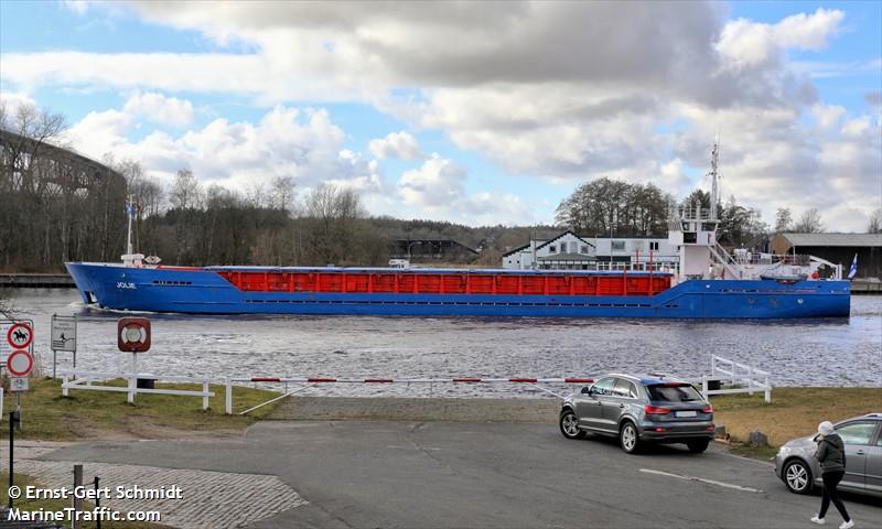 jolie (General Cargo Ship) - IMO 8912481, MMSI 230648000, Call Sign OJQU under the flag of Finland