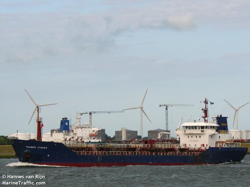 thames fisher (Oil Products Tanker) - IMO 9145011, MMSI 234789000, Call Sign MXFP4 under the flag of United Kingdom (UK)